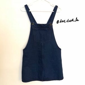 Zara Denim Overall Dress